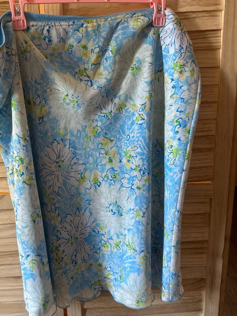 Norton McNaughton Sky Blue Floral Skirt